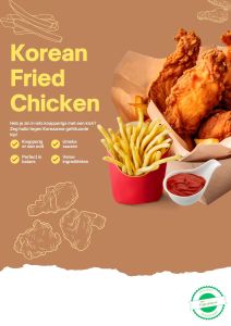 Krokante kippenstukjes met een koreanse kick.